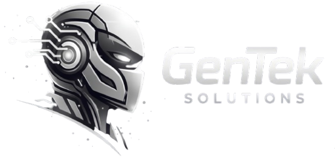 gentek logo blanco